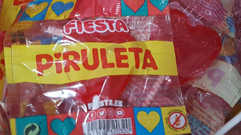 Piruleta cor cirera Fiesta