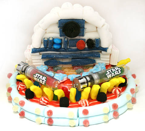 Pastel de chuches personalizado Star Wars R2-D2