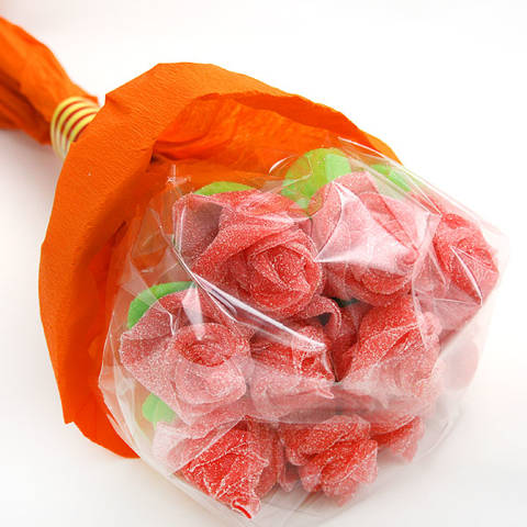 Ramo de rosas de chuches