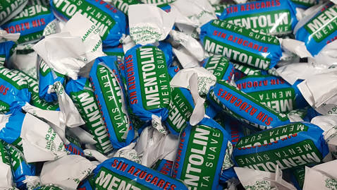 Mentolin menta suave sin azúcar 100gr